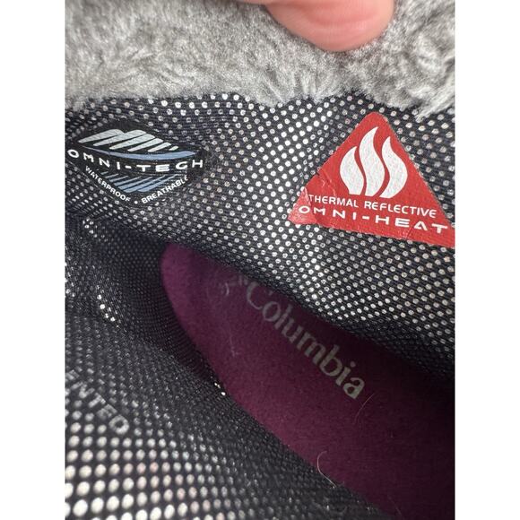 Columbia Minx Shorty Omni-Heat Winter Boot Waterproof Gray Quilted Size 6 Womens - Picture 12 of 14